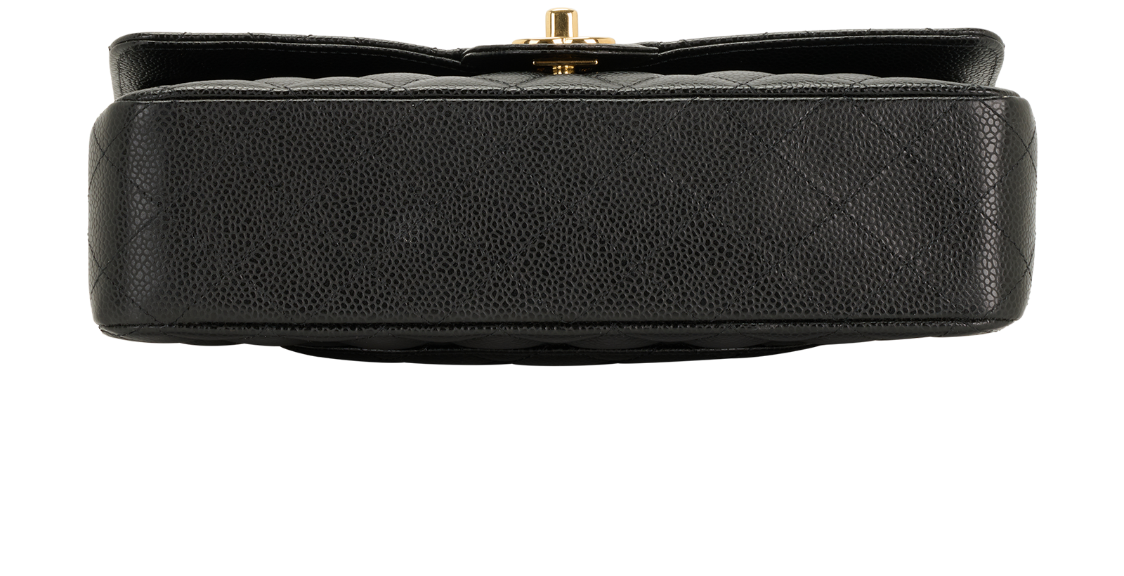 Medium Classic Double Flap, &pound;6,100, Handbags, Black, Caviar, Top view